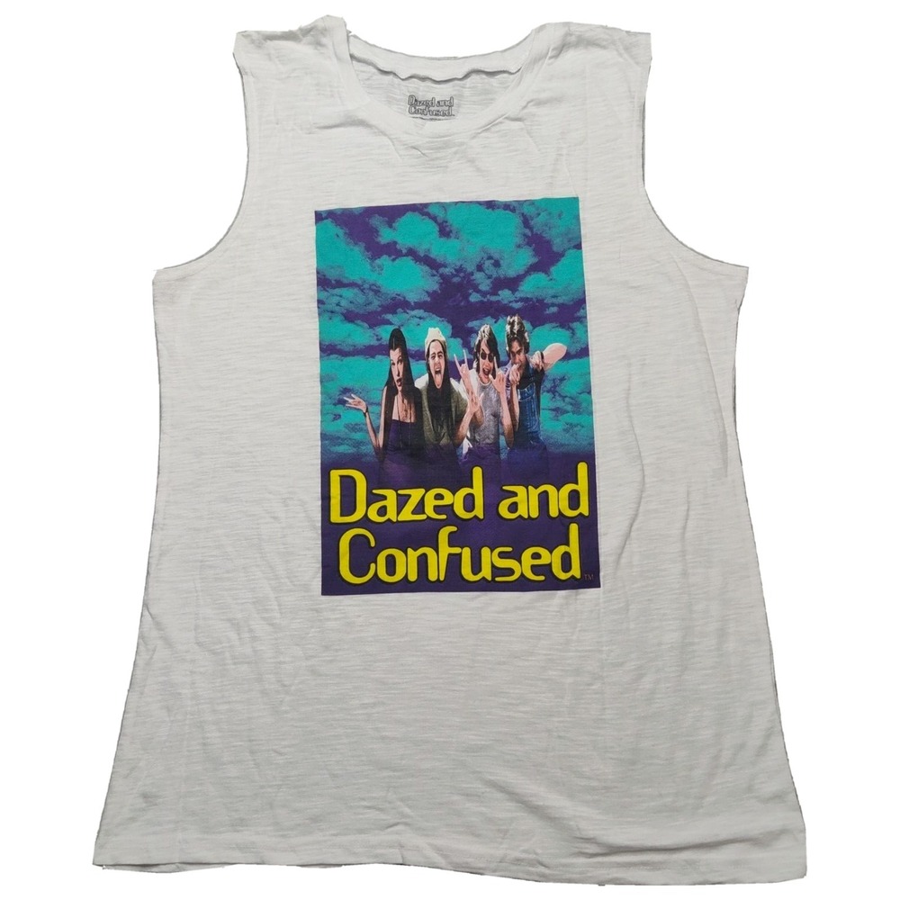 DAZED‎ AND CONFUSED Movie Women Size XL White Tank Top NEW